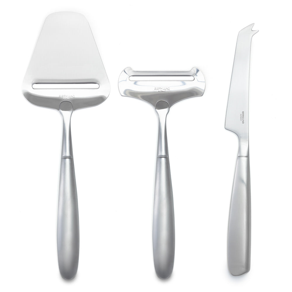 BJORKLUND CHEESE SLICER SET OF 3 FOR HARD CHEESE MADE IN NORWAY